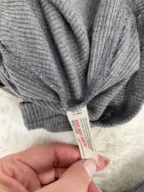 Free People Intimately Only You Long-sleeve top size Medium Grey - Picture 6 of 6